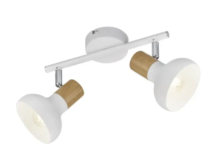 R81522031 REGLETA 2 FOCOS 2xE14 BLANCA LATIKA TRIO