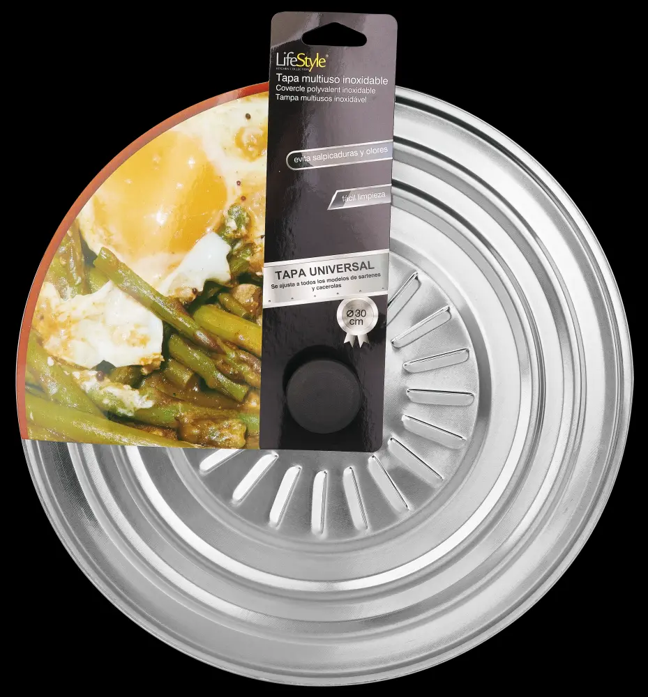 Tapa multiuso inox Ø 30 cm