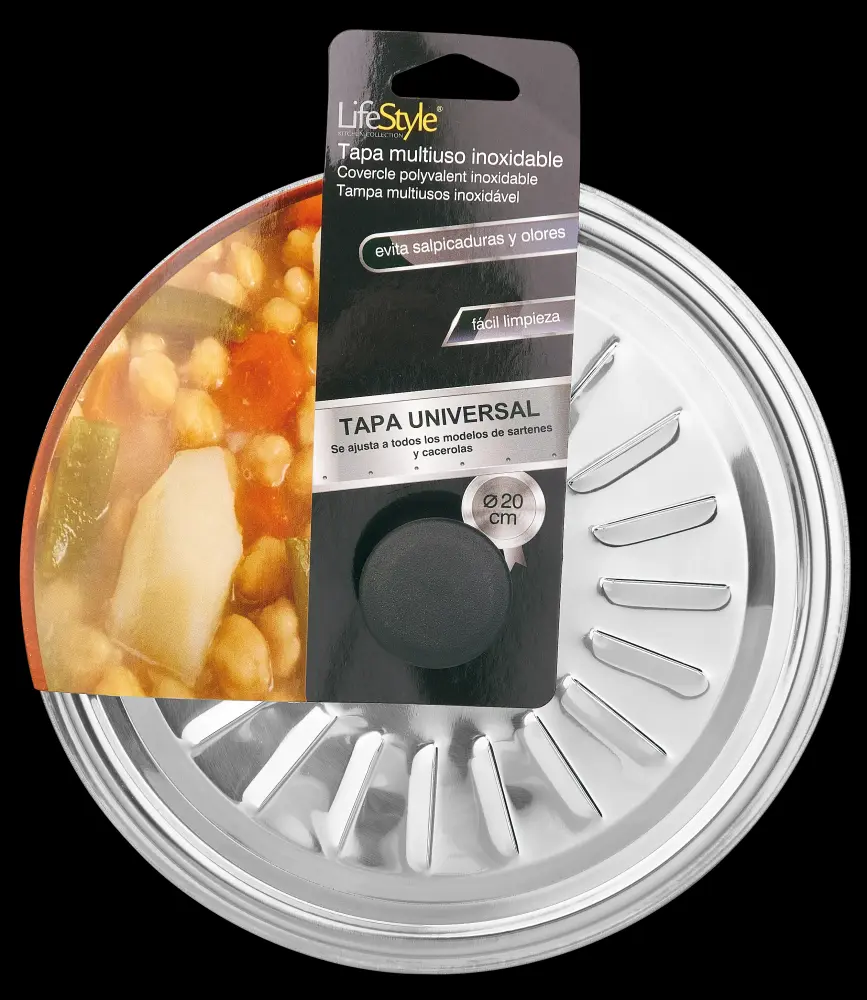 Tapa multiuso inox Ø 20 cm