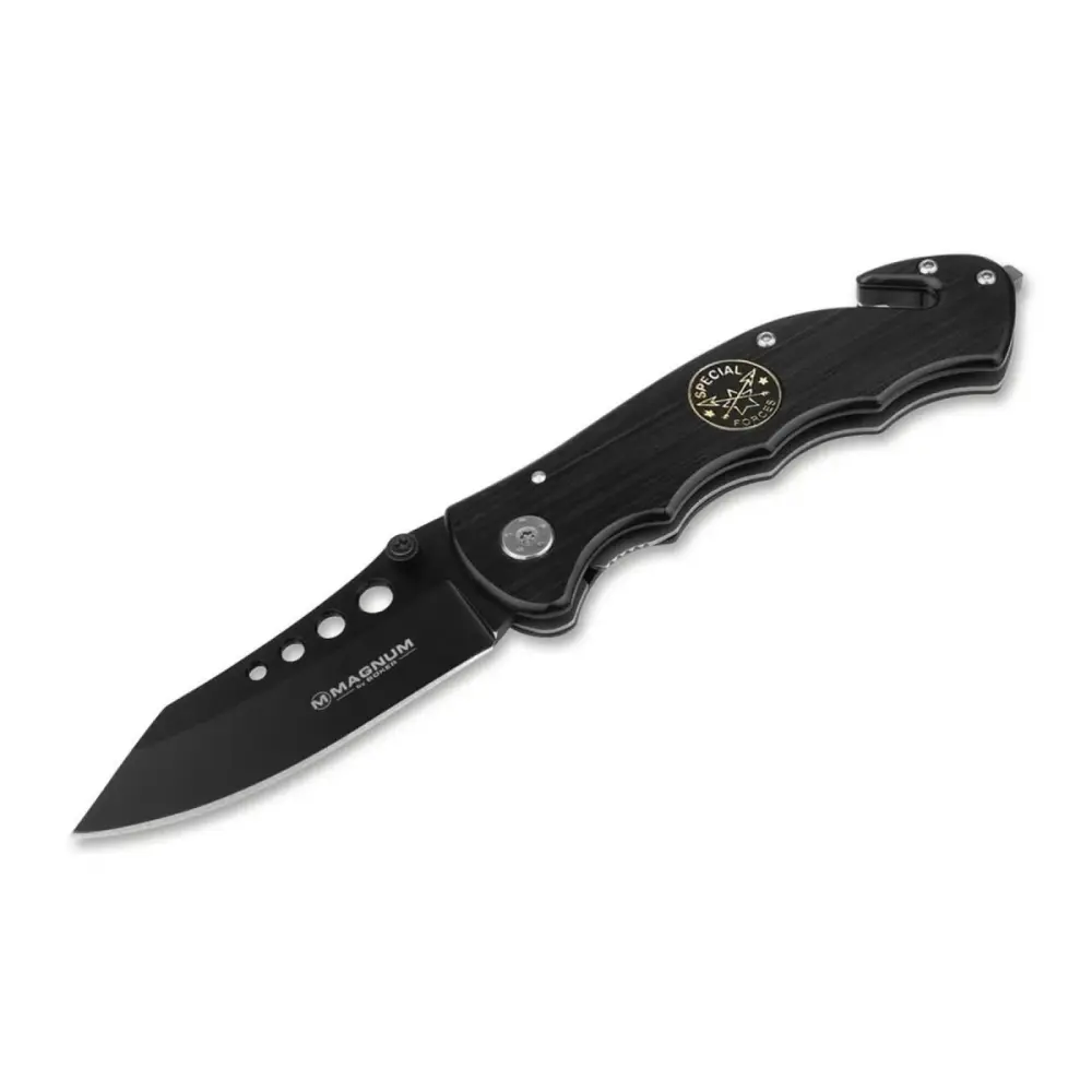 BOKER Special Forces Tanto navaja plegable acero 440A mango de aluminio negro | Envío Rápido