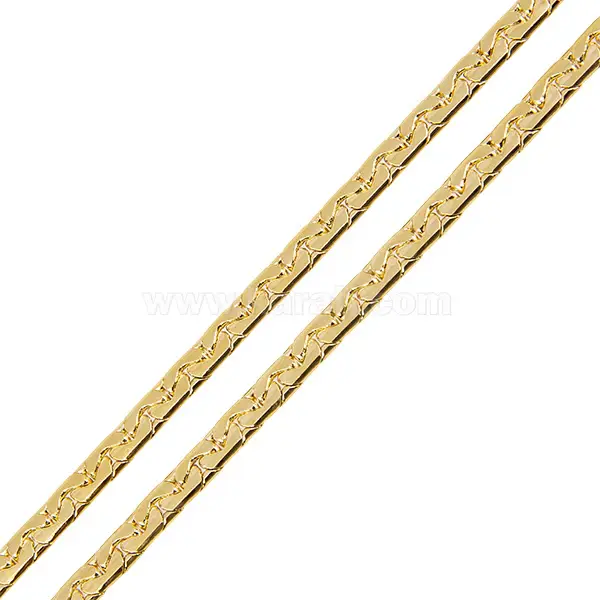 Cadena Karati Plana 3.3x4.8mm Dorado Luminoso
