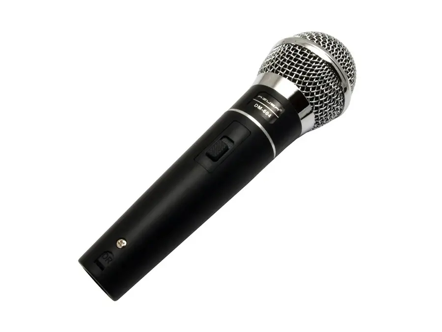 Premium Resistente Micrófono dinámico Rebel DM-604 + funda, cable XLR - Jack 6,3 mm