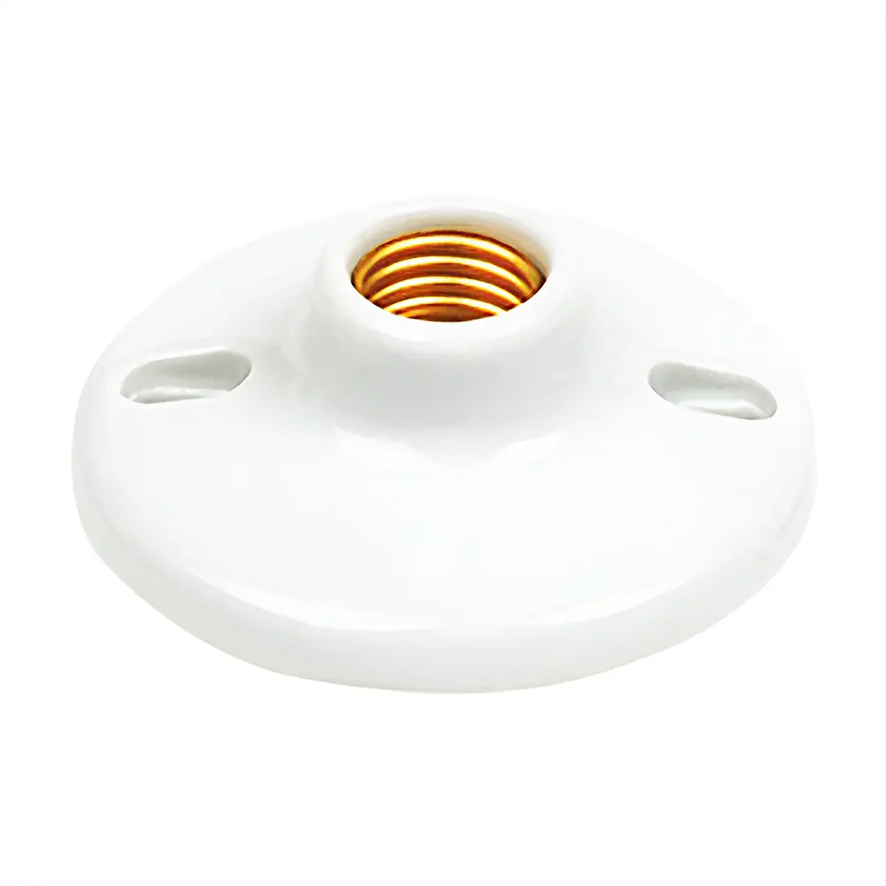 Socket porcelana redondo 4" E26 Supplier SP-400C con Garantí Incluida