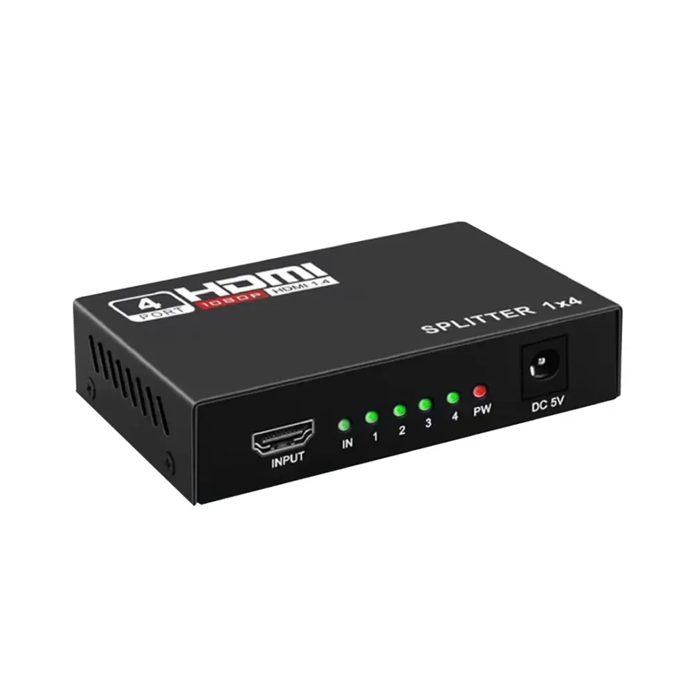 Splitter HDMI 1x4 HDMI-SPLIT4 para Múltiples Salidas con Garantí Incluida