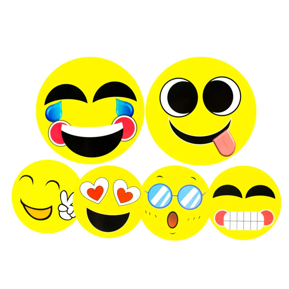 Accesorios para fotos Emoticones sonrientes 6 piezas. - SALIDA para Relojes Inteligentes