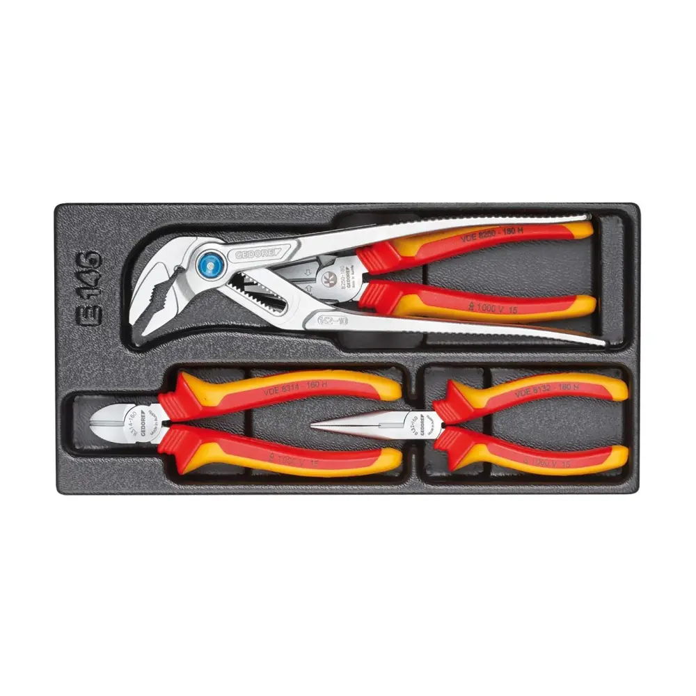 GEDORE 1500 ES-VDE 145 - Assortment VDE pliers