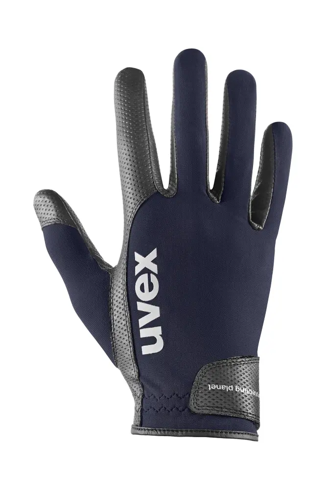 Vida Planet Gloves black-navy 10 con 3 Correas de Colores
