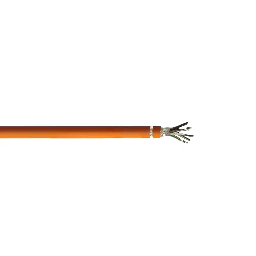 6 AWG 4C + 16 AWG 2P Helukabel 710022 TOPSERVE 650 VFD XLPE Motor Power Supply Cable Naranja