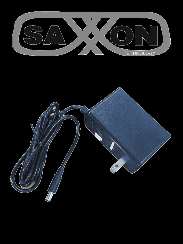 SAXXON KA18F1201500USH - Fuente de Poder Regulada / 12 Vcc 1.5 Amper / Conector Macho / Voltaje de Entrada: 100-240V / Óp...