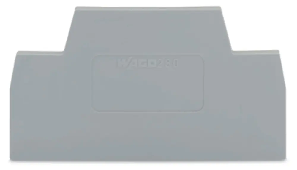 Placa final e intermedia WAGO serie 280, para utilizar con Bornas de carril | 280-340