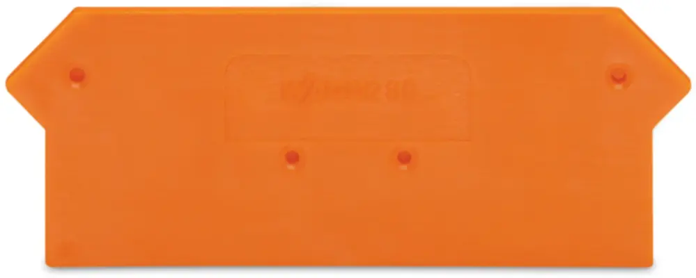 Placa final e intermedia WAGO serie 280, para utilizar con Bornas de carril | 280-317