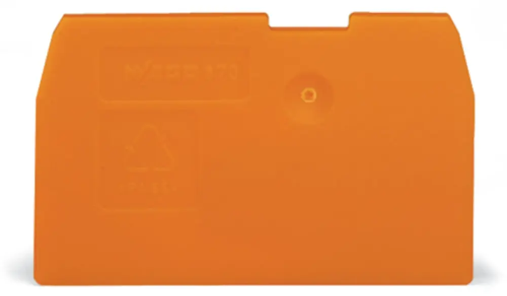 Placa final e intermedia WAGO serie 870, para utilizar con Bornas de carril | 870-933