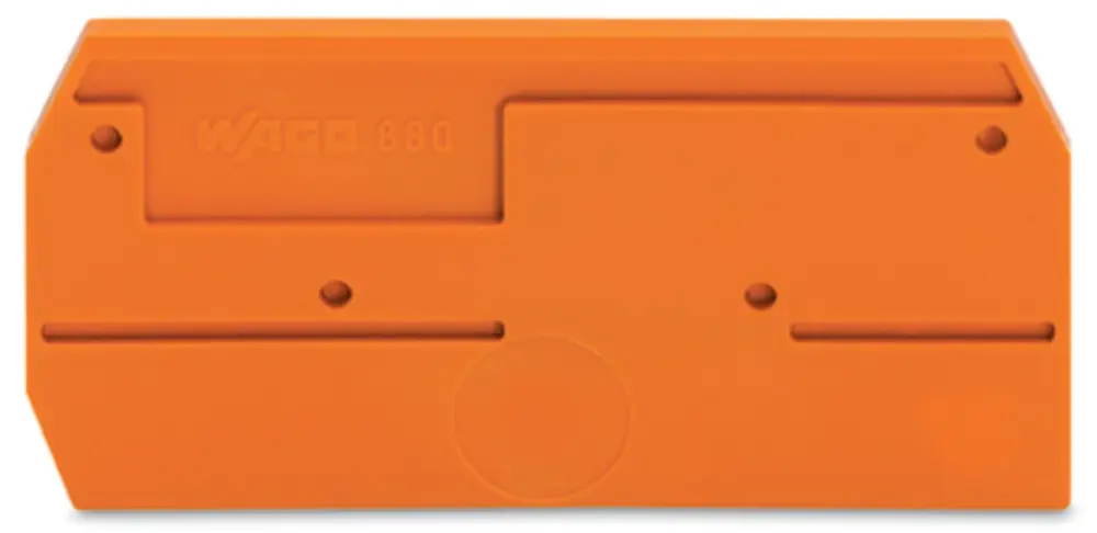 Placa final e intermedia WAGO serie 880, para utilizar con Bornas de carril | 880-328