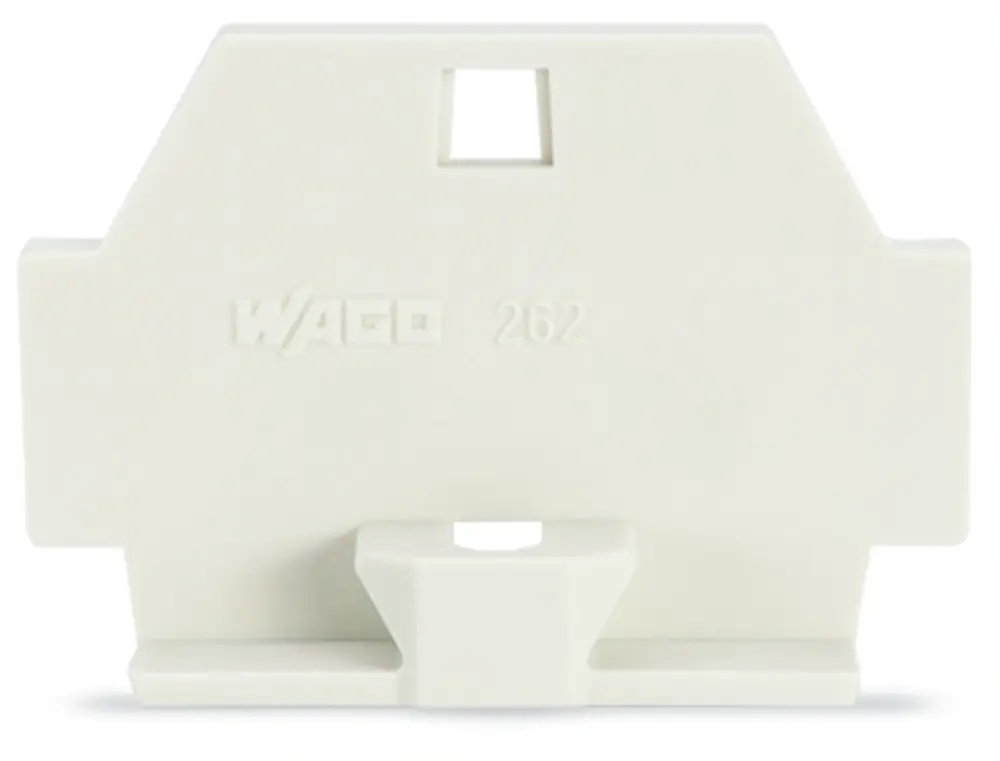 Placa final WAGO serie 262, para utilizar con Bornas de carril | 262-363