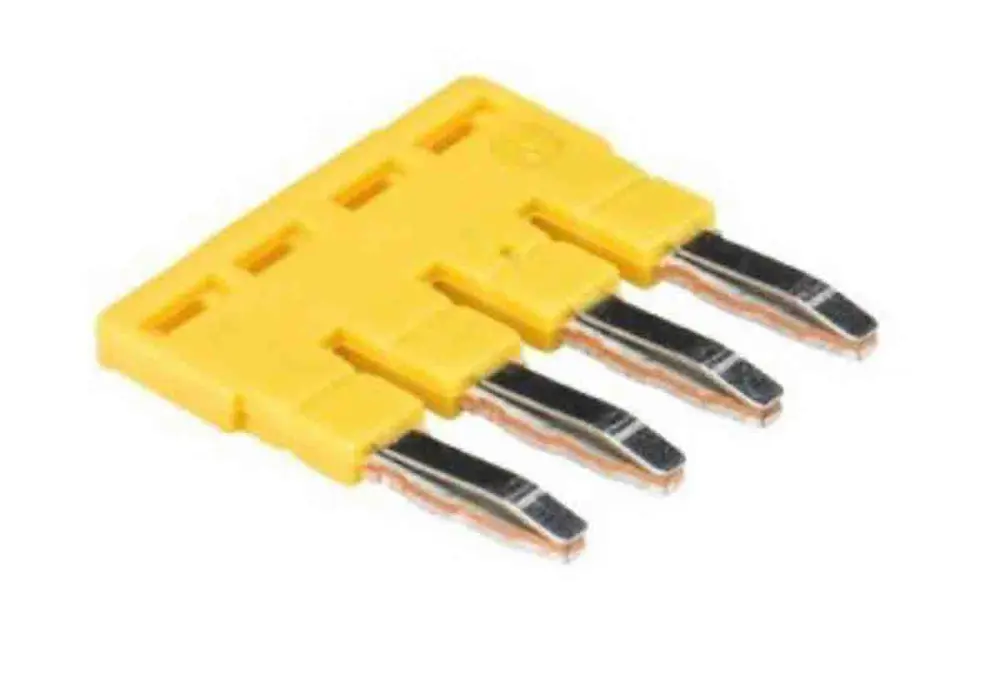 Tira de jumpers Wieland serie IVB WKF 4, para utilizar con Bloques terminal de carril DIN tipo WKF | Z7.261.1427.0
