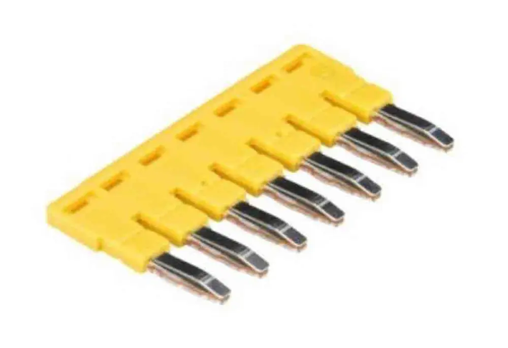 Tira de jumpers Wieland serie IVB WKF 4, para utilizar con Bloques terminal de carril DIN tipo WKF | Z7.261.1727.0