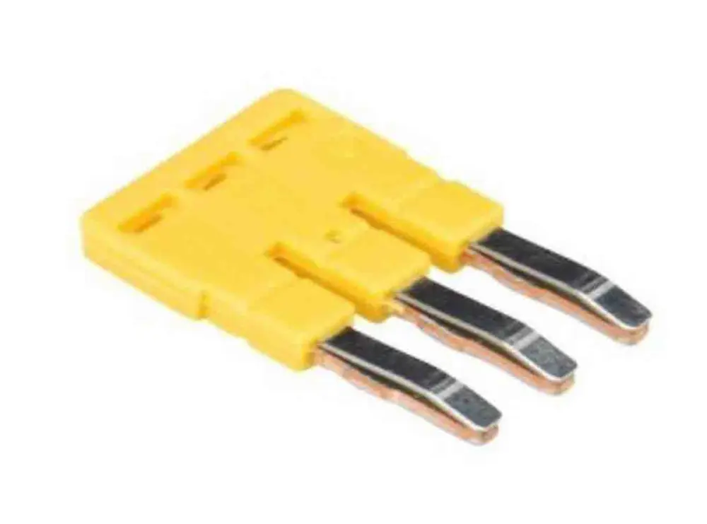 Tira de jumpers Wieland serie 5, IVBWKF 2, para utilizar con Bloques terminal de carril DIN tipo WKF | Z7.280.6327.0
