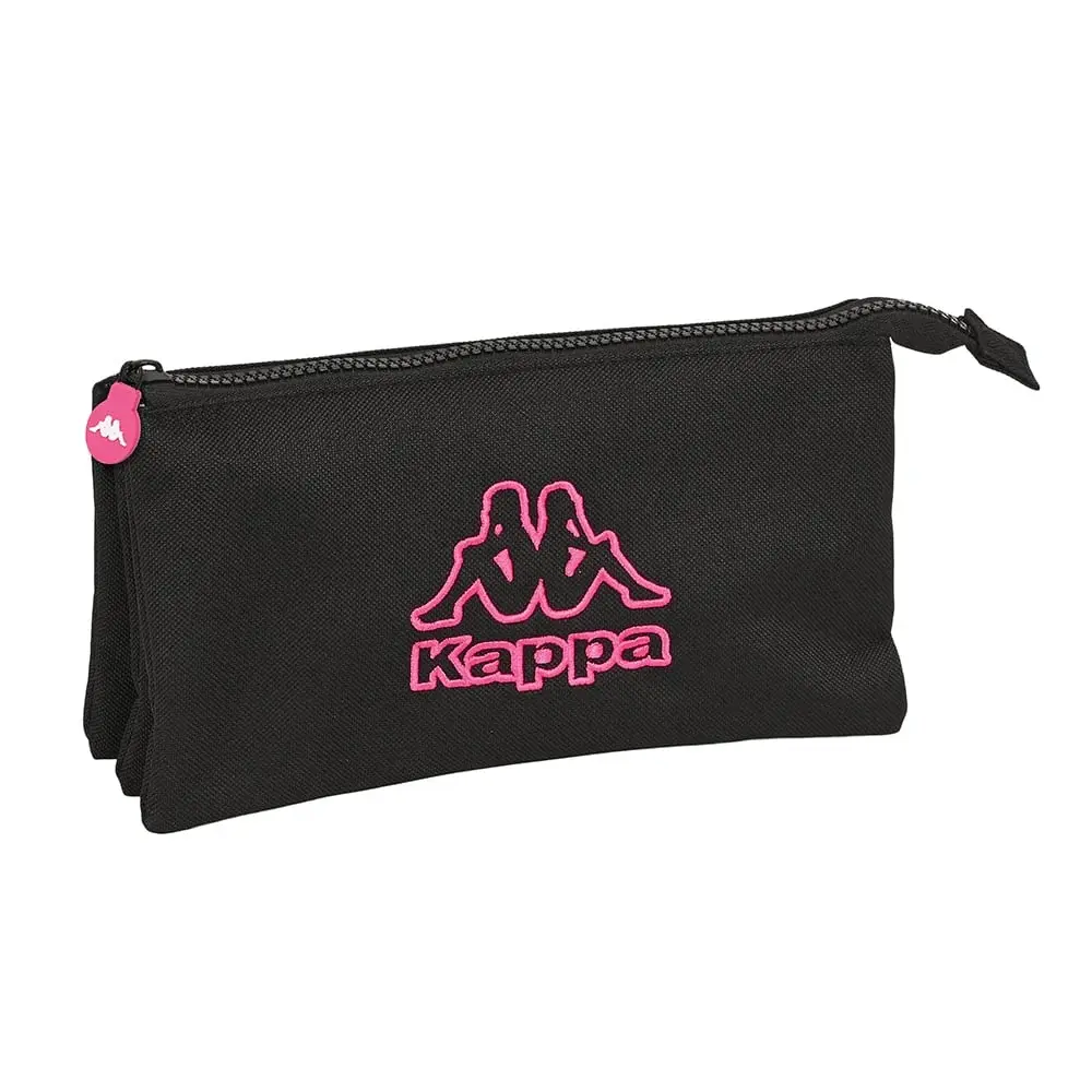 Estuche - Portatodo De Tres Compartimentos - Tríptico - Kappa Rosa