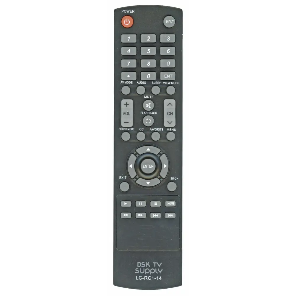 Certificado HDMI Control remoto genérico LCRC114 para televisores Sharp