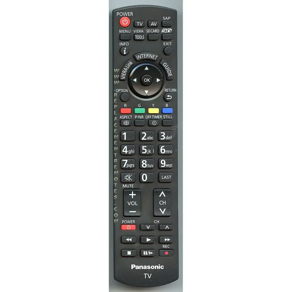 Control remoto para TV Panasonic N2QAYB000621 con Eliminación de Ruido