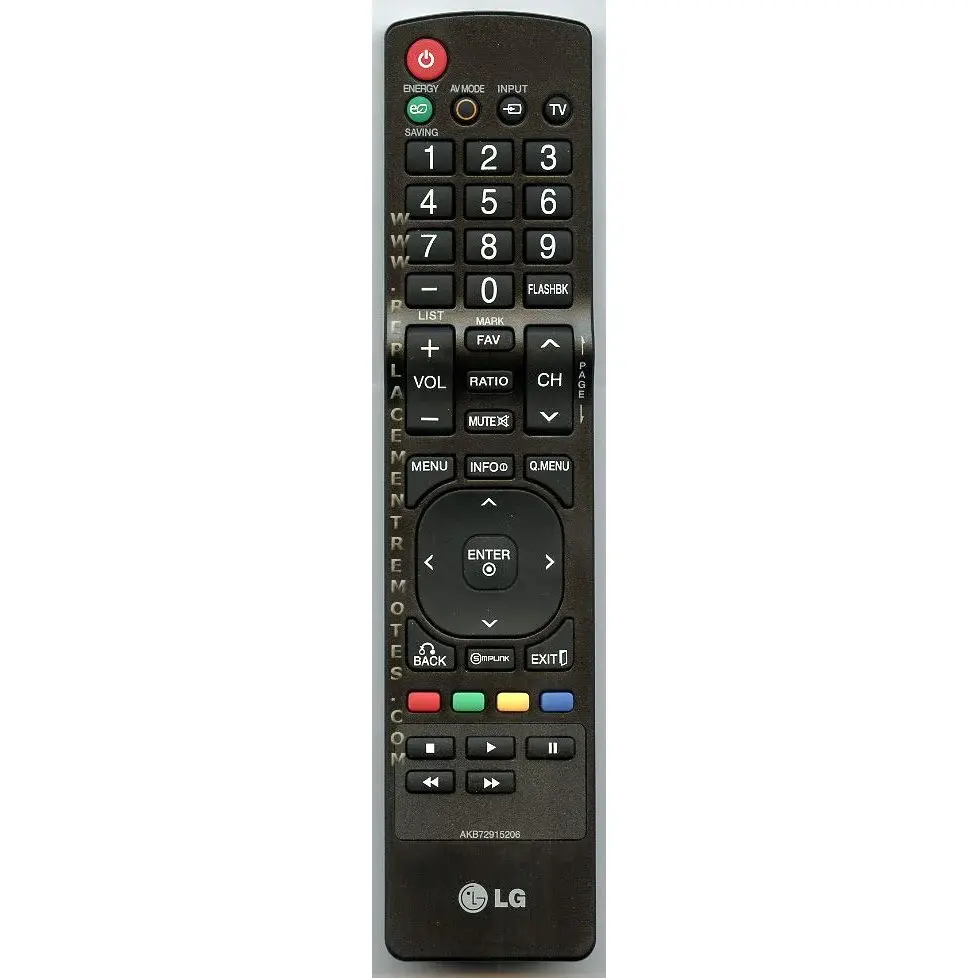 Control remoto para televisor LG AKB72915206 Limpieza sin Rayas