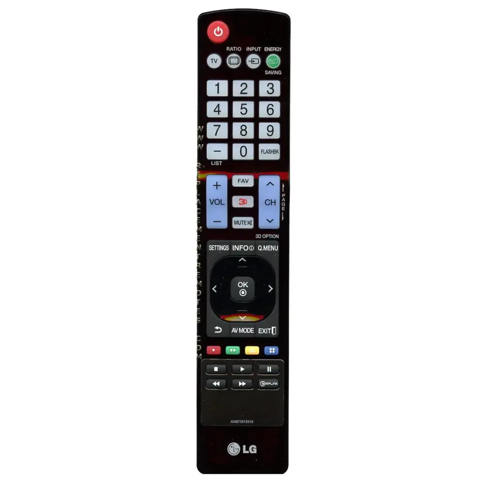 Control remoto para televisor LG AKB73615315 (Certificado HDMI Premium)