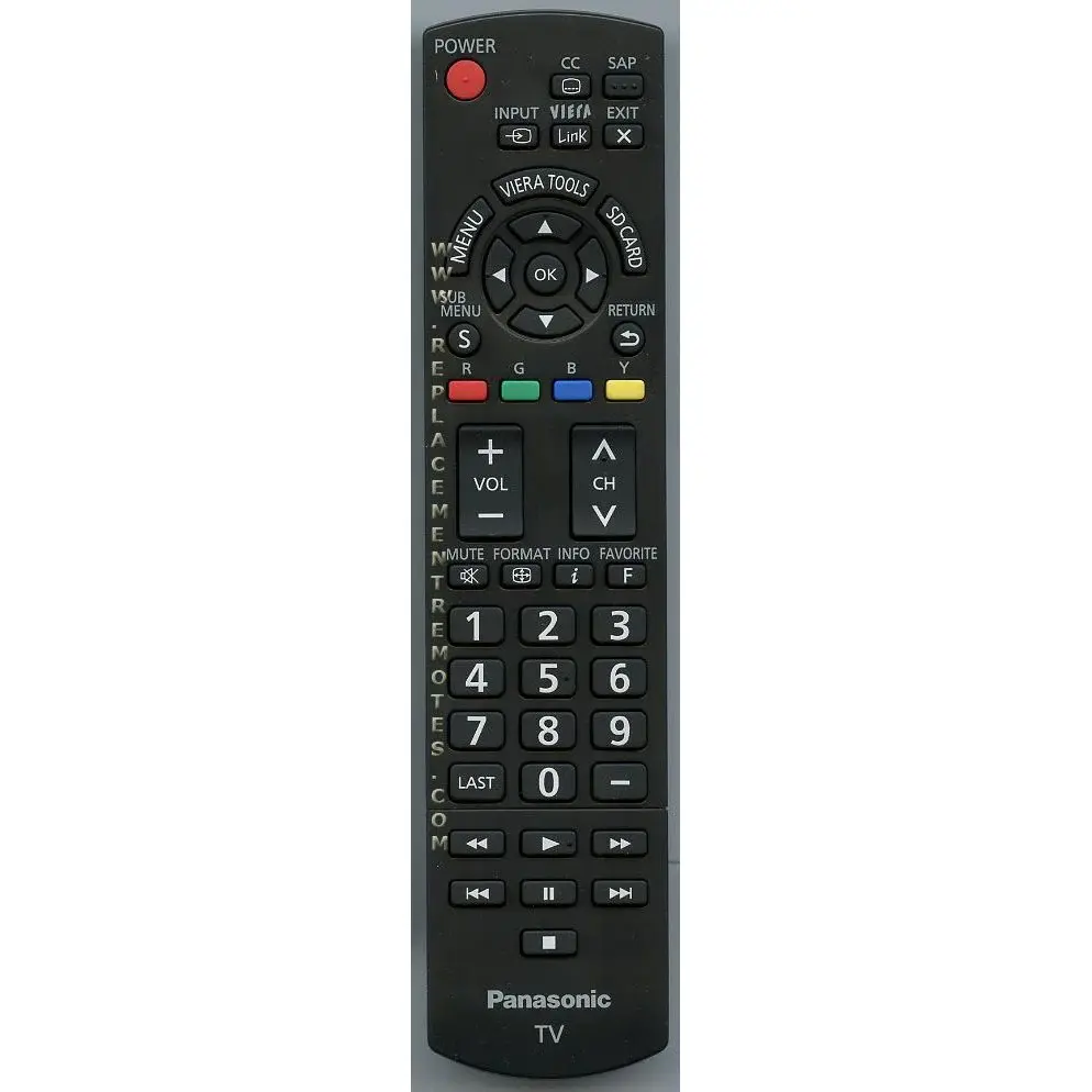 Control remoto para televisor Panasonic N2QAYB000485 con Eliminación de Ruido