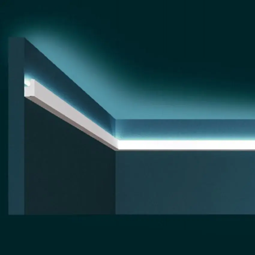 Moldura Luz Indirecta TV-002 240 x 2 x 3,5 cm Luz Indirecta con Rotación de 180°