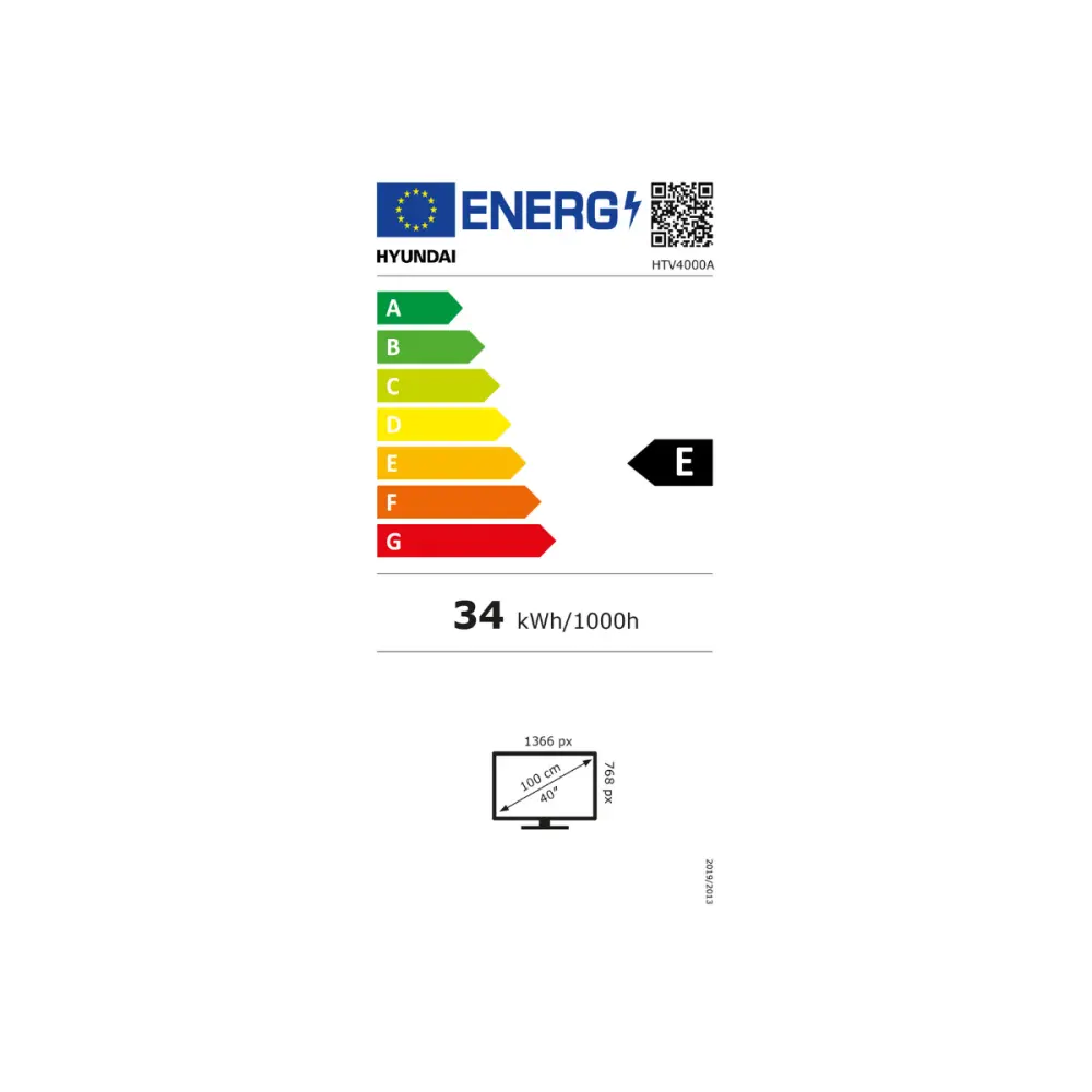 Cable de Audio Óptico Televisor Avanzado TV Hyundai HTV4000A HD LED 40'' Android 12 F negro