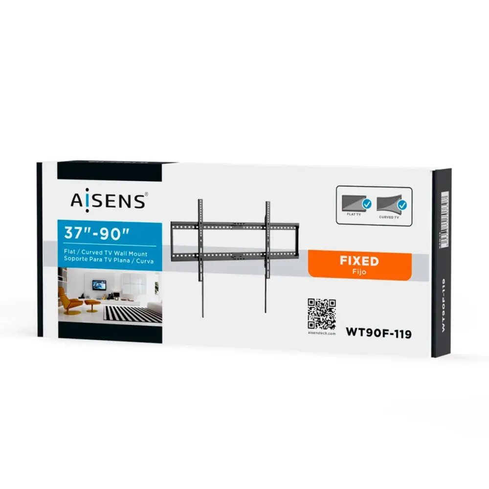 Universal Premium Soporte de TV Aisens WT90F-119 37''-90'' fijo negro