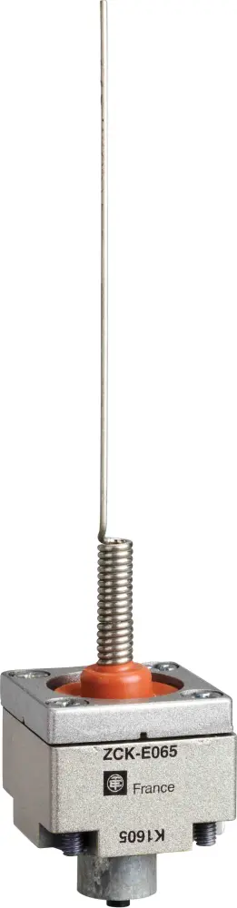 Cabezal de bigote de gato Telemecanique Sensors serie OsiSense XC ZCKE065, para uso con XCKJ