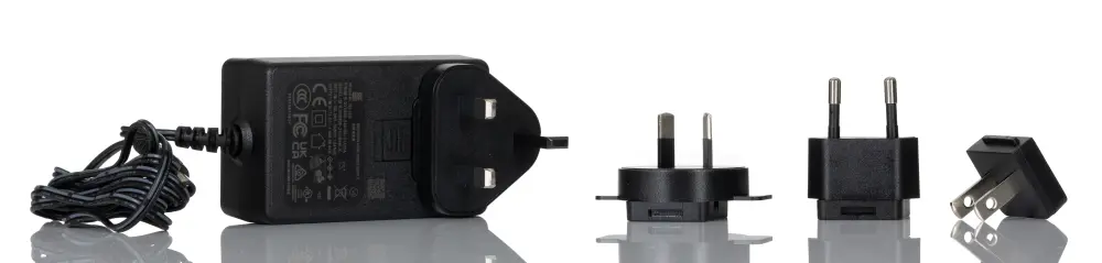 Adaptador AC/DC 100 → 240V ac, 24V dc, 1 salida, Adaptador de alimentación ac / dc intercambiable, 1.66A,