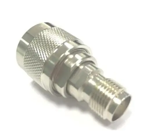 Adaptador coaxial 50Ω, Macho Recto Tipo N Hembra TNC, 11GHz Coaxial Níquel
