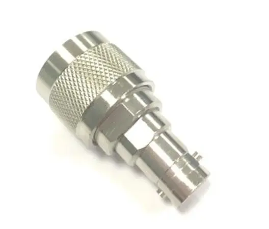 Adaptador coaxial 50Ω, Macho Recto Tipo N Hembra BNC, 11GHz Coaxial Níquel