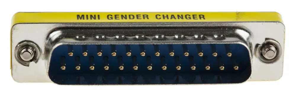 Adaptador D-Sub de D-Sub de 25 vías Macho D-Sub de 25 vías Hembra