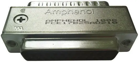 Adaptador D-Sub Amphenol Communications Solutions de D-Sub de 25 vías Macho D-Sub de 25 vías Hembra | FCE17-B25AD-250