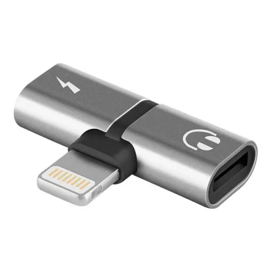 ADAPTADOR / DIVISOR LIGHTNING PARA AUDIO Y CARGA STEREN POD-456