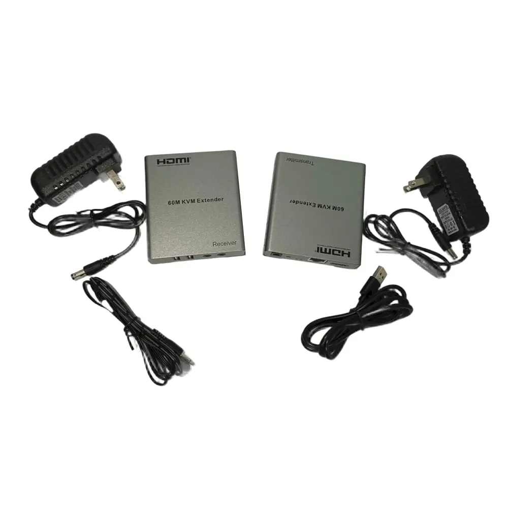 Extensor KVM HDMI 1080P USB Audio IR Por Cable UTP hasta 60 Metros TX/RX
