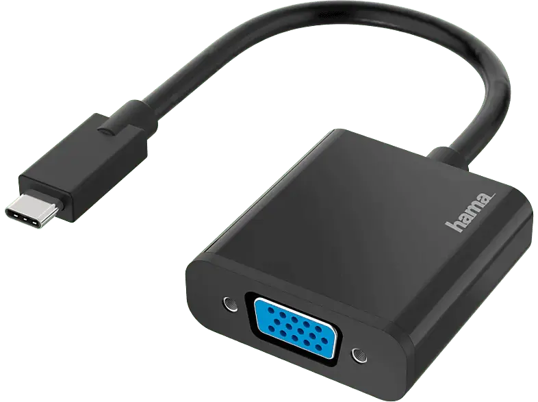 HAMA Adaptateur USB-C - VGA Full HD Noir (200317)