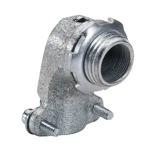 1-1/4 Inch 90 Deg Malleable BX-Flex Connector 104M (Pack 15)