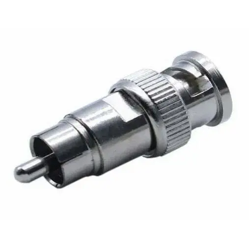 Adaptador de Conector BNC Macho RCA Macho - Conexión de Alta Calidad BNC/M-RCA/M