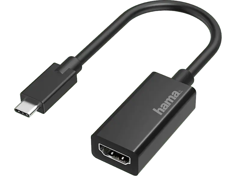 HAMA Adaptateur USB-C - HDMI Ultra HD 4K Noir (200315)