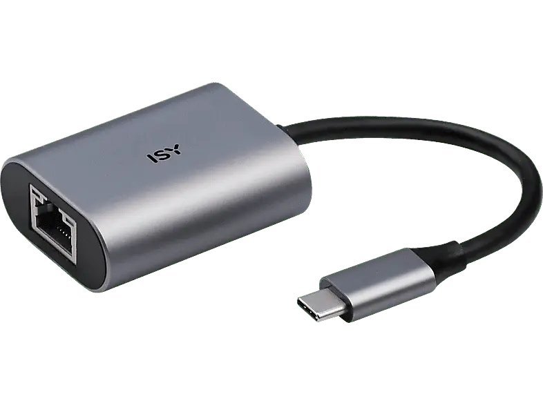 ISY Adaptateur USB-C / Conexión de red (IAD-1010-C) Adaptateur LAN 15 cm Argenté