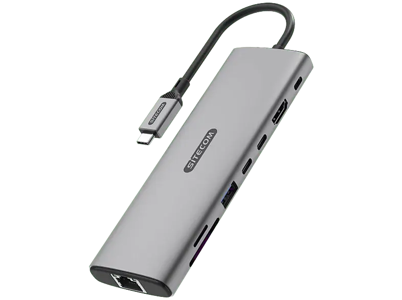 SITECOM Adaptateur multiport USB-C PD 8 en 1 G3