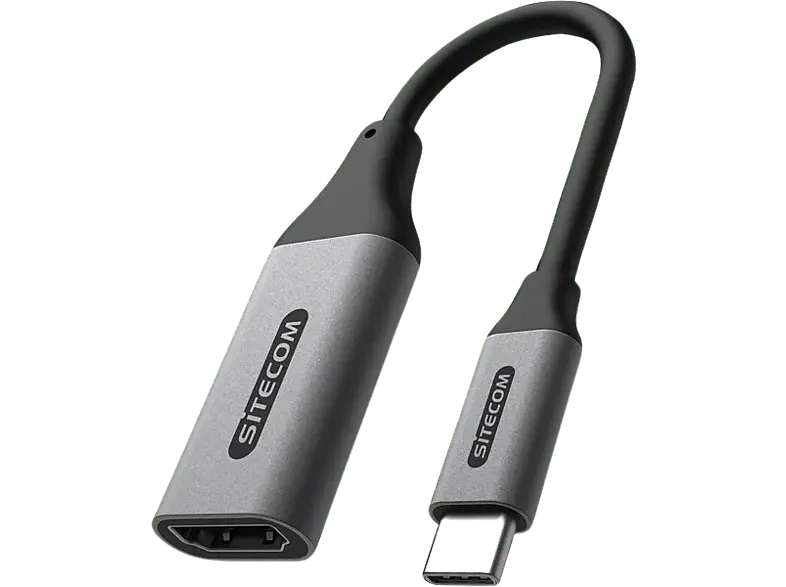 SITECOM Adaptateur vidéo USB-C vers HDMI 1.4 Argenté / Noir (AD-1001)