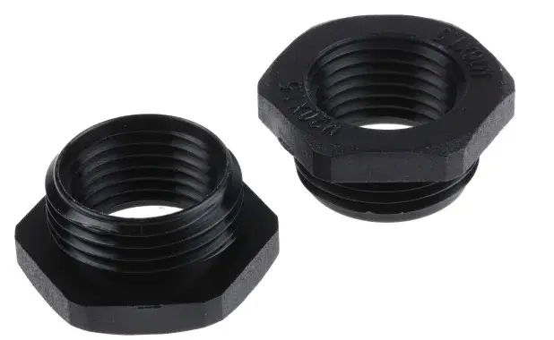 Reductor de rosca para prensaestopas,, Reductor, Negro, Nylon 66, M20 x 1.5mm