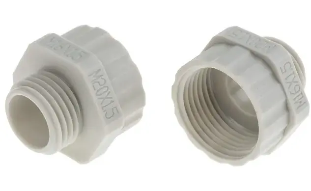 Reductor de rosca para prensaestopas,, Un solo almacén, Gris, Nylon 66, M16 x 1.5mm