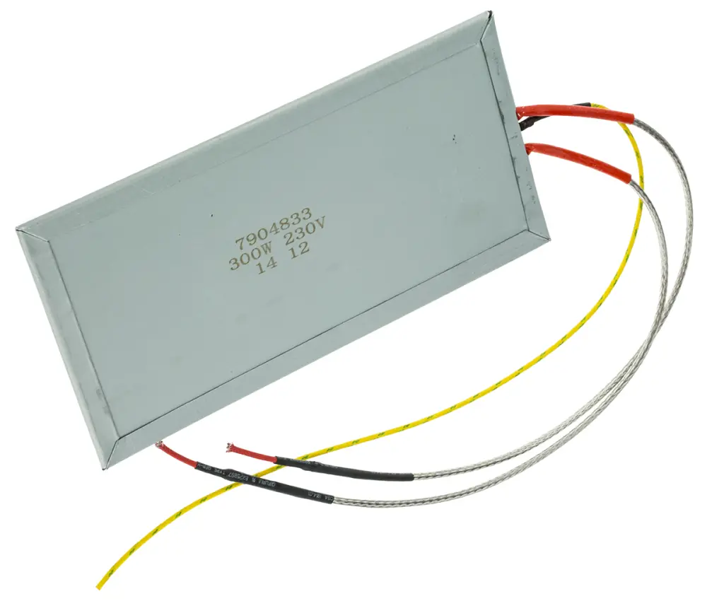 Calentador de mica, 200 x 100 mm, 230 V ac, 300 W