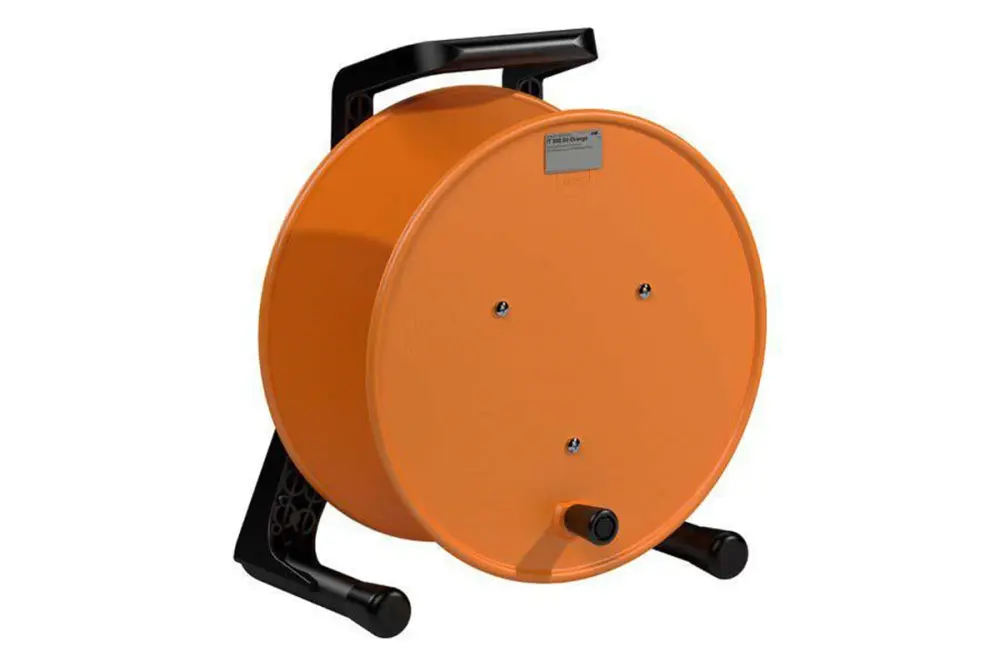 Enrollacable vacío,, Termoplástico, 306 Dia. x 217mm, Longitud máxima del cable 30 m, 33 m, 115 m