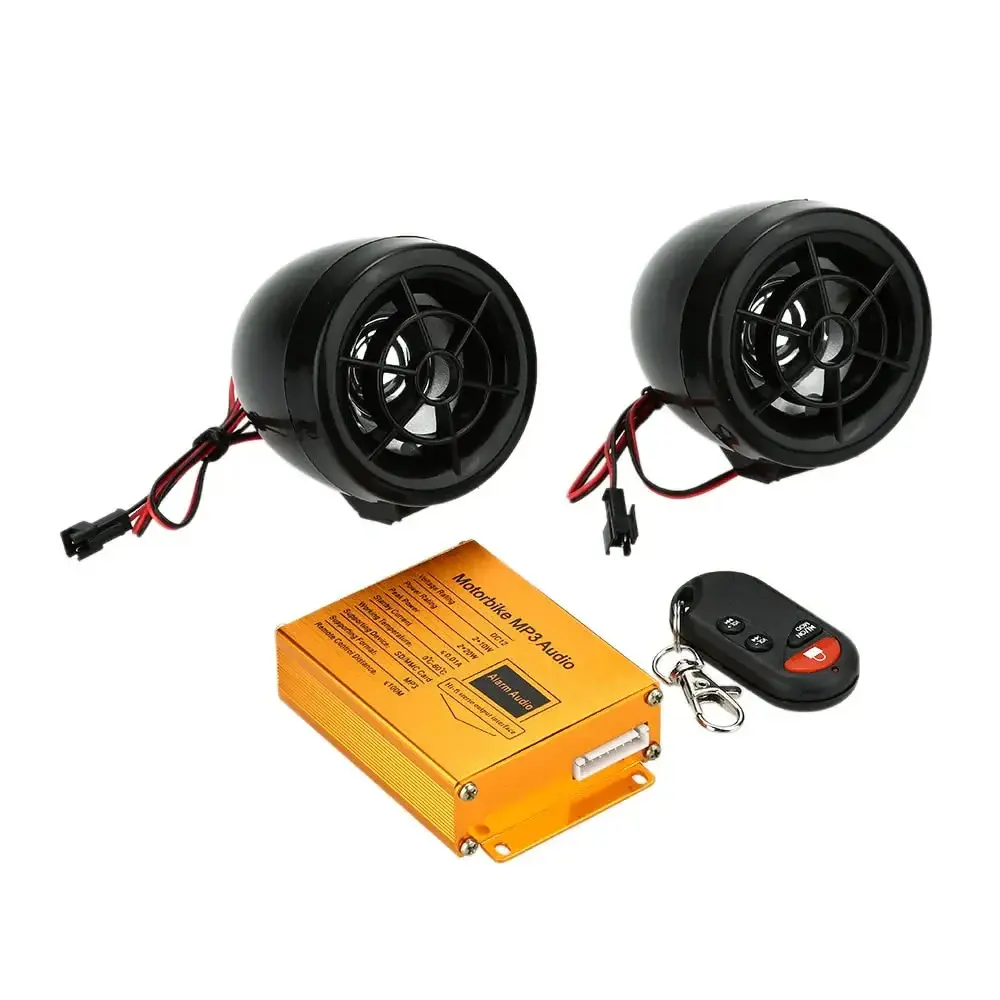 Certificado Hi-Res Audio AMPLIFICADOR PARA MOTO CON TROMPETAS, REPRODUCE MP3 y BLUETOOTH WICKED JSU-SPK